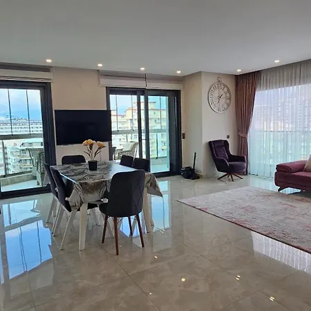 Konak Tower Seaside Mahmutlar Трехкомнатная Этаж 8